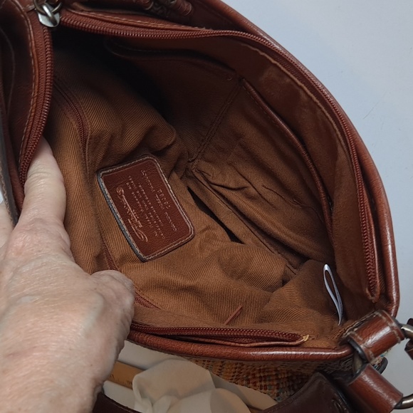 Fossil Multi Color Basket Weave Straw Purse - Picture 8 of 16